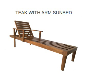 Genuine Teak Sun Lounger